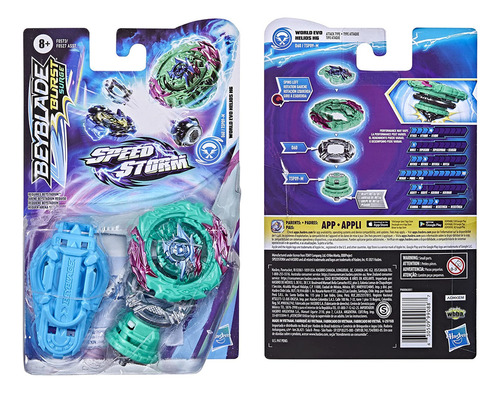 Beyblade Burst Surge Speedstorm World Evo Helios H6 Spinning