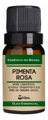 Óleo Essencial Pimenta Rosa 10ml - Puro E Natural