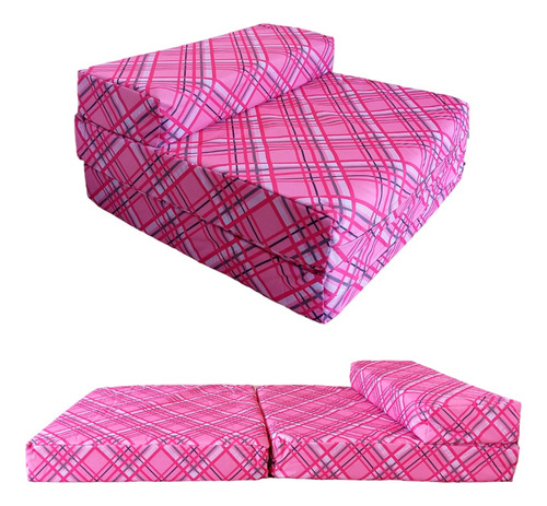 Imagen 4 de 7 de Sofá Cama Infantil Plegable, Colchoneta Con Soporte Firmé
