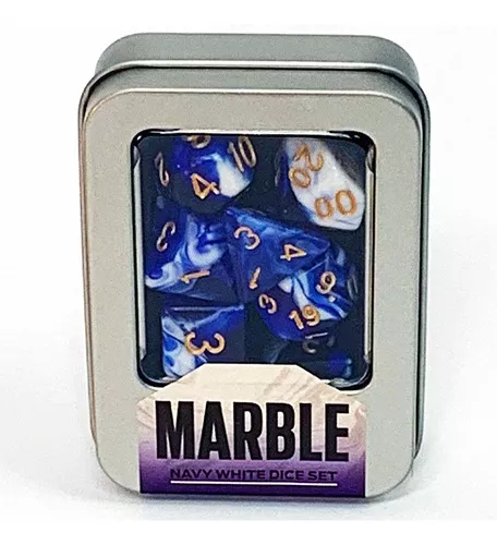 Set Dados RPG - Marble Blue - Vinted