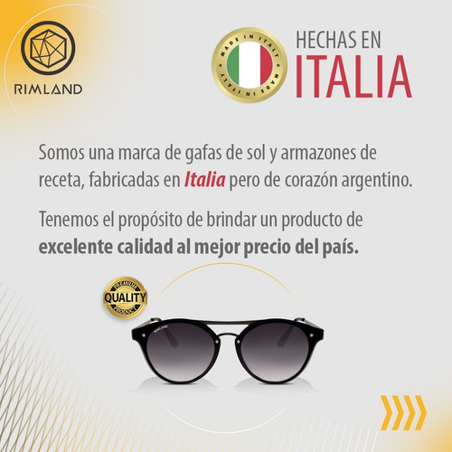Imagen 7 de 10 de Rimland Anteojos De Sol Illinois Premium En Caja