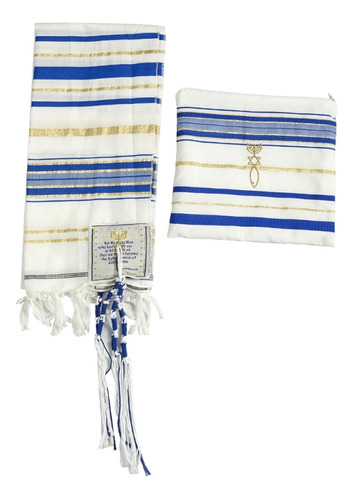 (rb) Mantón De Oración De Tallit Mantón De Oración De Tallit