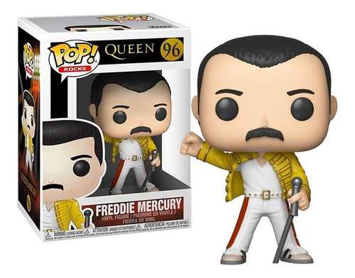 Boneco Funko Pop Rocks Freddie Mercury Wembley 96 - Queen
