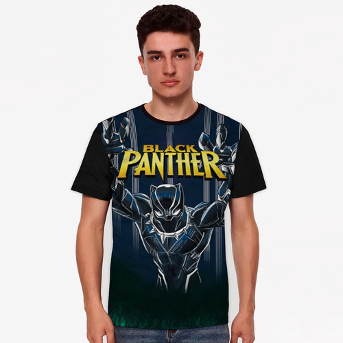 Camiseta Pantera Negra Superhéroes Vengadores 