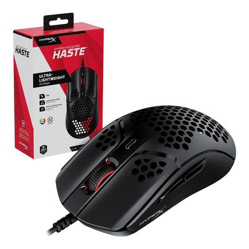 Mouse Gamer Hyperx Pulsefire Haste 16k Ultra Liviano Rgb Usb