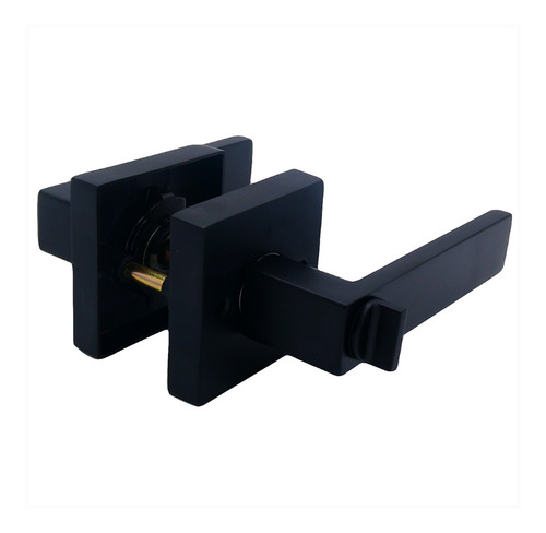 Cerradura Manilla Venezia Visalock Dormitorio Negro Mate