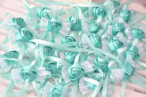 De 5 Rollos Satinado Decoracion Colores Listón 4cm 114