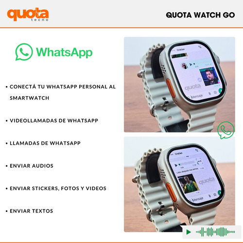 Reloj Inteligente Go Spotify Chip 4g Camara Google Whatsapp Plateado