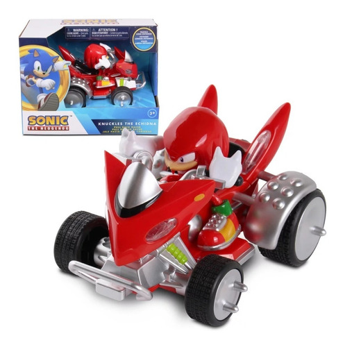 Juguete Auto De Carreras Knuckles 15 Cm Sonic The Hedgehog