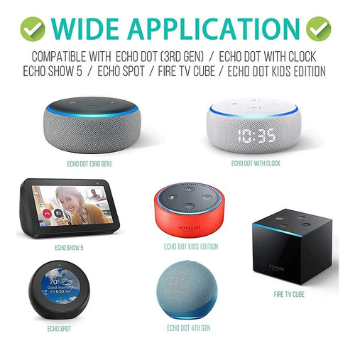 Eliminador Amazon Original Alexa Echo Show Spot Dot Clook