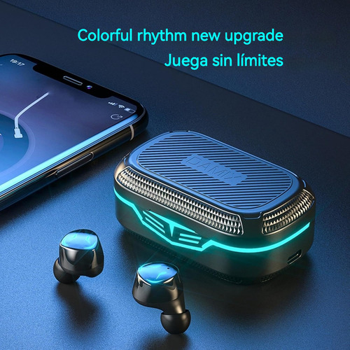 Bluetooth Audífonos Inalámbricos Auriculares Tws Inear Gamer Color Negro