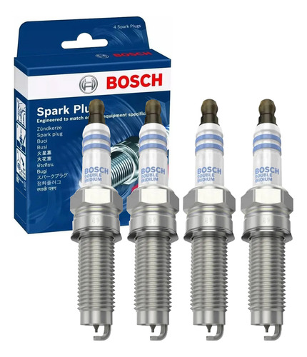 Jogo Vela Bosch Iridio Civic Lxr 2.0 16v 2013 2014 2015 Flex