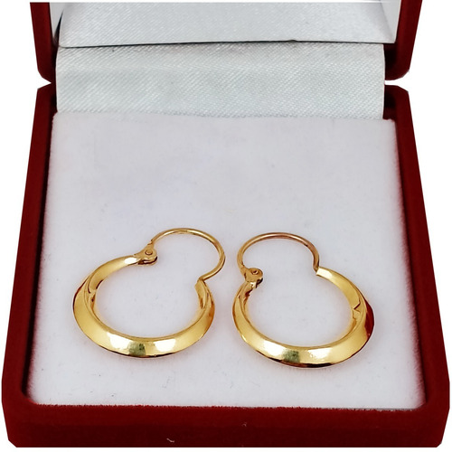 Aros Oro 18k Argollas Criollos 2.1gr Niña Regalo 18mm