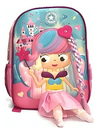 Mochila Escolar Muñeca Princesa 12 Pulgadas Phi Phi Bags 