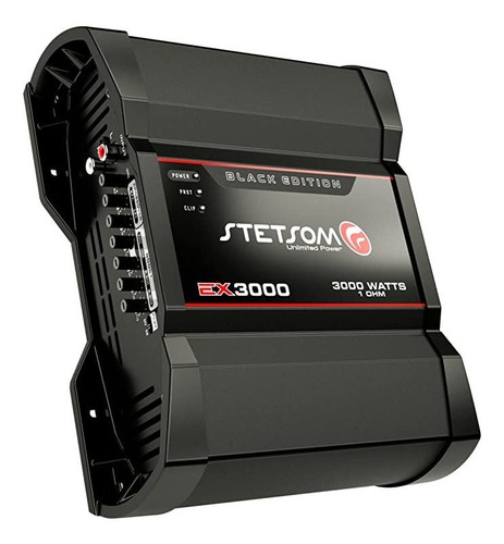 Stetsom Ex  Black Edition 1 Ohm Mono Amplificador De Coche,.