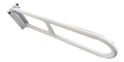 Barral Rebatible Baño Discapacitado 60 Cm Metalico Blanco Sin Porta Rollo