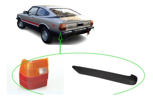 Imagen 1 de 6 de Kit Faro Trasero Puntera P/ford Taunus 81 82 83 84 Coupe Izq