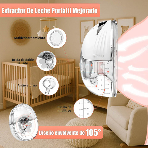 Extractor De Leche Electrico Portátil Manos Libres 2 Pcs