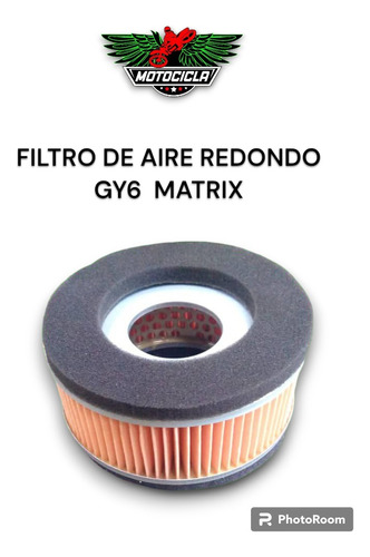 Filtro De Aire Redondo Para Moto Gy6 Matrix