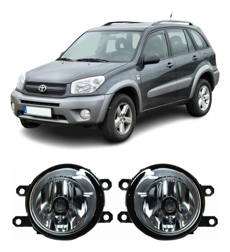 Juego Par Faro Niebla Toyota Rav4 2004 2005 S/foco