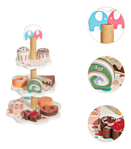 Suporte De Sobremesa De Madeira Playset Brinquedos De
