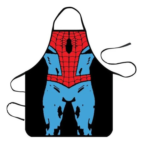 Delantal Spiderman Hombre Araña Cocina Asados Regalo