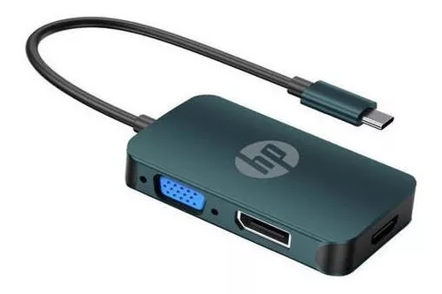 comprar Adaptador Hub Tipo Usb-c A Hdmi + Vga + Mini-dp Hp