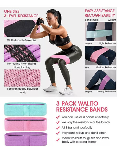 Bandas Elasticas Ligas Ejercicio Set Banda Resistencia Tela Bandas Fitness Ejercicios Rutinas Global Shop Pilates Ligas Entrenamiento De Tela Gym
