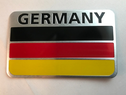 Emblema Insignia Autoadhesiva Alemania Aluminio 8cmx5cm E102