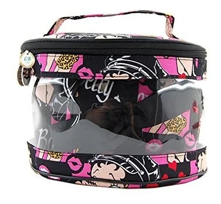 Neceser - Betty Boop Microfiber Makeup Bag 3 Pieces Set And