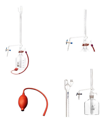 Bureta Automática  10 Ml Con Frasco De  1000 Ml