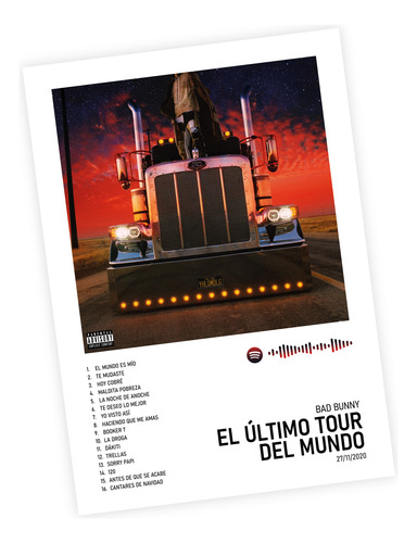 Posters Imprimibles Discos Bad Bunny