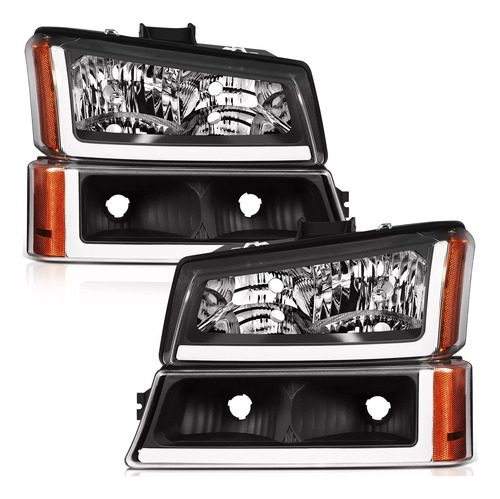 Faros Led Chevrolet Silverado Cheyenne 2003 2004 2005 2006 Ambos Lados