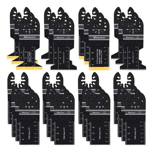 Bionso 28pcs Oscillating Saw Blades, Professional Universal.