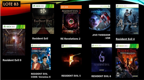 Super Pack Resident Evil Xbox Juegos Originales Pack 83 (Usado)