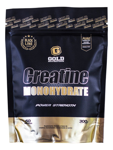 Creatina Monohydrate 300grs Gold Nutrition Masa Muscular