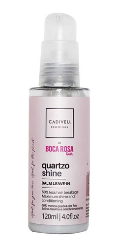 Quartzo Shine Boca Rosa Balm Leave In 120ml Cadiveu