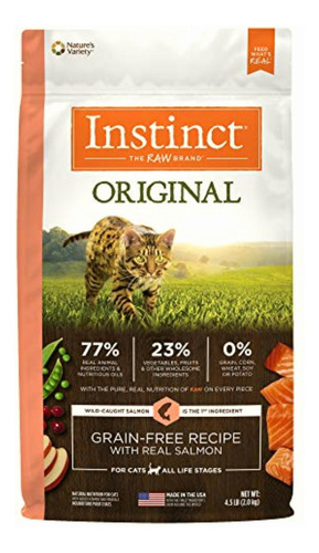 Instinct Original Receta De Salmón 2 Kg Para Gatos