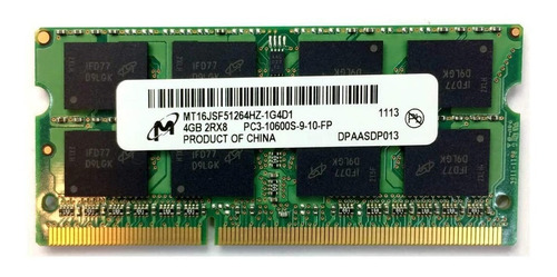 Memoria Ram Ddr3 4gb 1333mhz Micron Mt16jsf51264hz-1g4d1