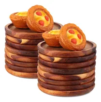 Comprar Dandat 16 Pcs Acacia Madera Cena De Madera Platos De Madera 
