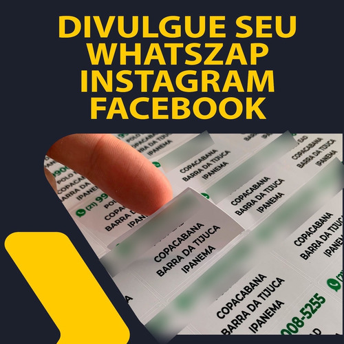 1000 Etiqueta Adesivo Vinil Não Rasga Pode Molhar 5x5 Cm