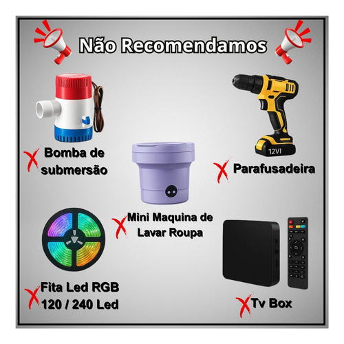 Kit 5 Fontes Eletrônica 12v 2a 2000 Ma 24w Bivolt Plug P4