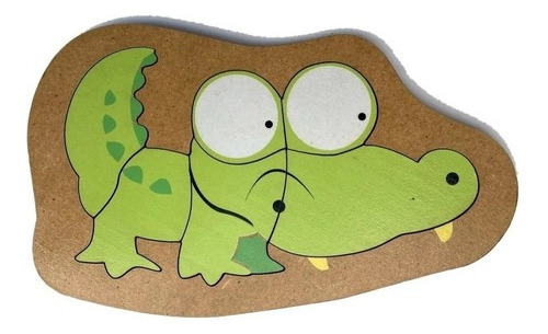 Puzzle De Madera Encastre Animales Surtidos 4 - 7 Piezas