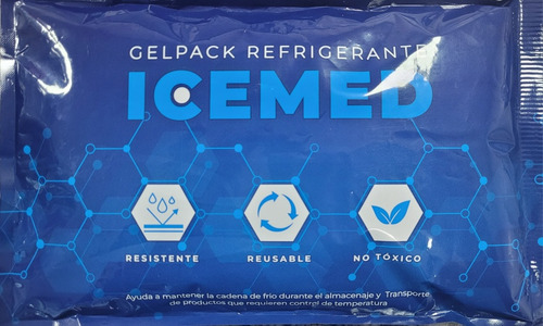 Gel Refrigerante, Icemed, 400 Gr X 10 Unidades 