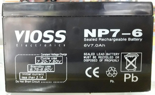 Bateria Recargable 6v 7.0 Amp Somos Tienda Cod 870