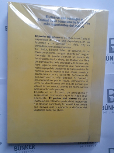 Libro El Poder Del Ahora Eckhart Tolle Nuevo.