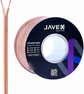 Cable De Altavoz Javex De Calibre 12 Awg [cobre Sin Oxígeno