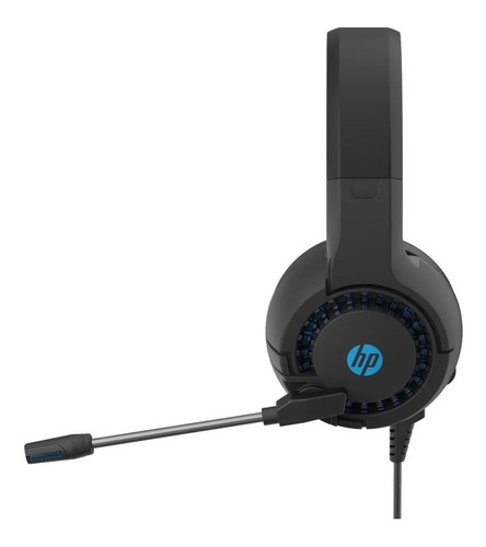 Imagen 3 de 9 de Auriculares Hp Dhe-8011 Gamer Y Oficina Con Luces Y Mic