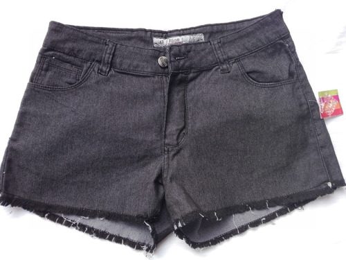 Short Mine Negro Liso. Talle 42 (chico-ver Medidas)