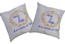 Comprar Cojines Para Boda Personalizado (par De Cojines)